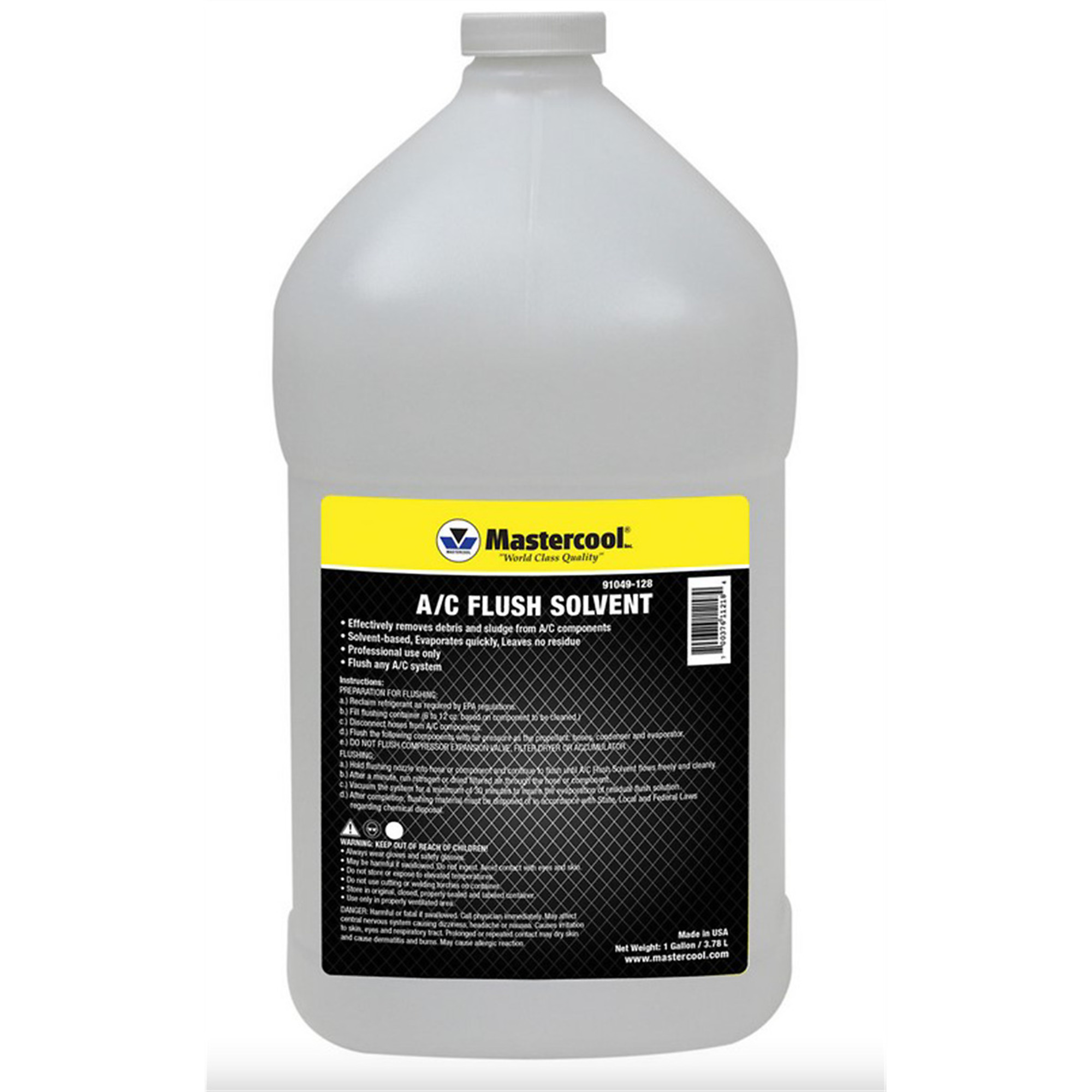 Mastercool AC Flush Solvent — 1 Gal., Non-Toxic, Non-Flammable, Model# MSC91049-128